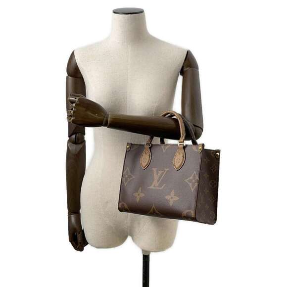 Louis Vuitton Monogram Reverse On the Go Shoulder Bag Tote Bag - Picture 4 of 11